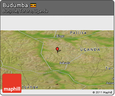 Satellite Panoramic Map of Budumba