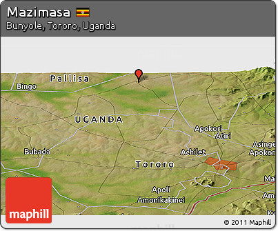 Satellite Panoramic Map of Mazimasa