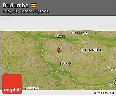 Satellite Panoramic Map of Budumba