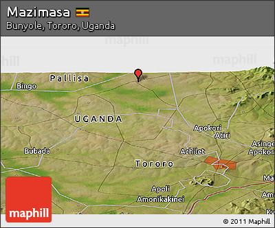 Satellite Panoramic Map of Mazimasa