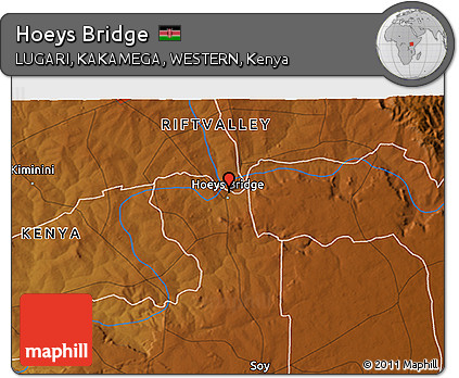 Physical 3D Map of Hoeys Bridge