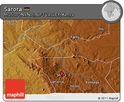 Physical 3D Map of Sarora