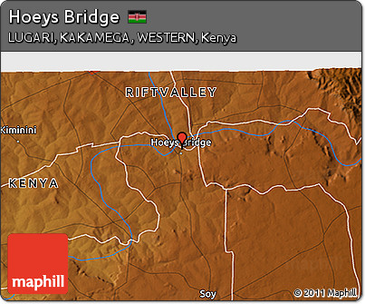 Physical 3D Map of Hoeys Bridge