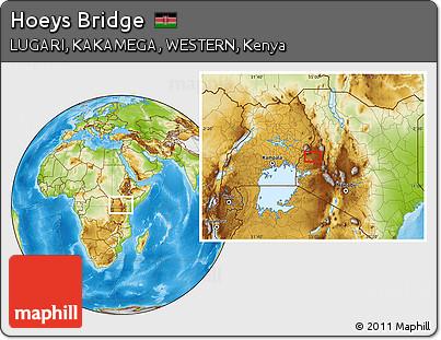 Physical Location Map of Hoeys Bridge
