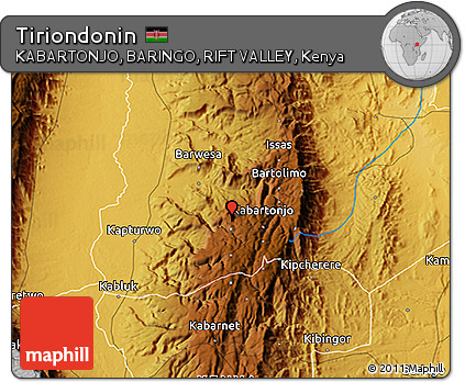 Physical 3D Map of Tiriondonin