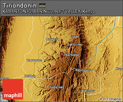 Physical 3D Map of Tiriondonin