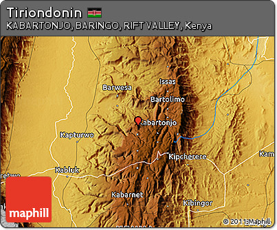 Physical 3D Map of Tiriondonin