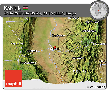 Satellite 3D Map of Kabluk