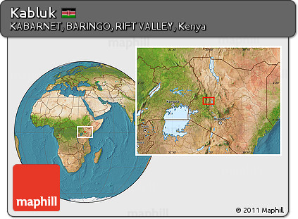Satellite Location Map of Kabluk