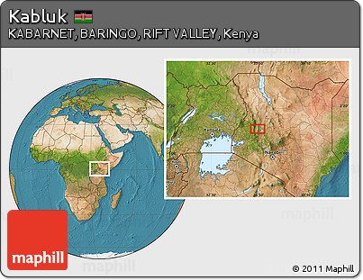 Satellite Location Map of Kabluk