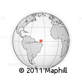 Outline Map of the Area around 0° 42' 2" N, 38° 10' 29" W, rectangular outline