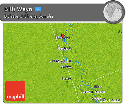Physical 3D Map of Billi Weyn