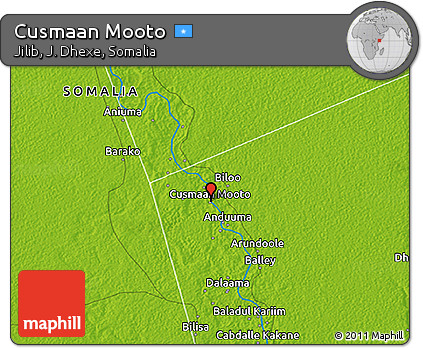 Physical 3D Map of Cusmaan Mooto