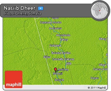 Physical 3D Map of Nasiib Dheer