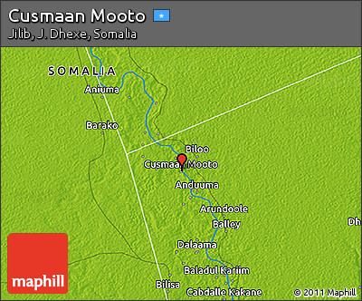 Physical 3D Map of Cusmaan Mooto