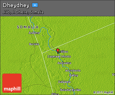 Physical 3D Map of Dheydhey