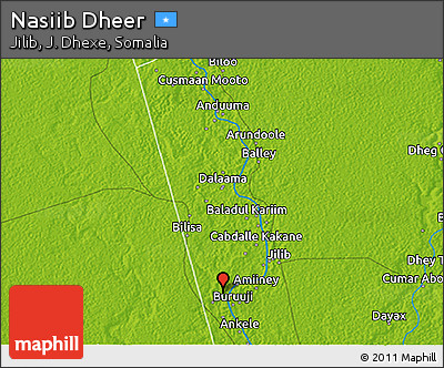 Physical 3D Map of Nasiib Dheer