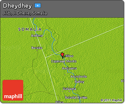 Physical 3D Map of Dheydhey