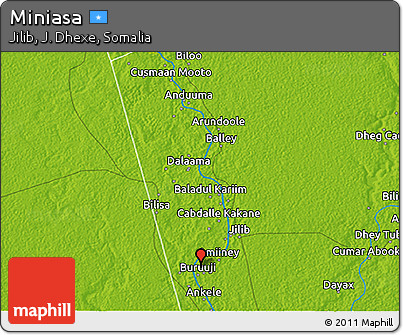 Physical 3D Map of Miniasa