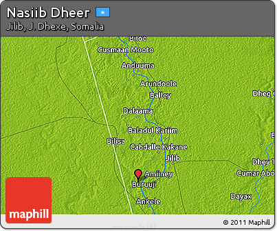 Physical 3D Map of Nasiib Dheer