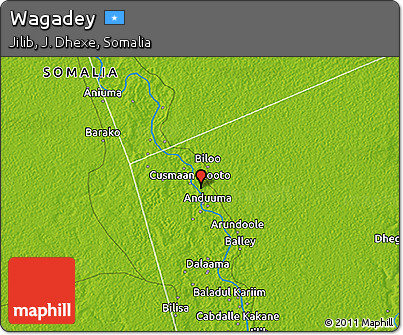 Physical 3D Map of Wagadey