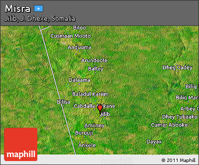 Satellite 3D Map of Misra