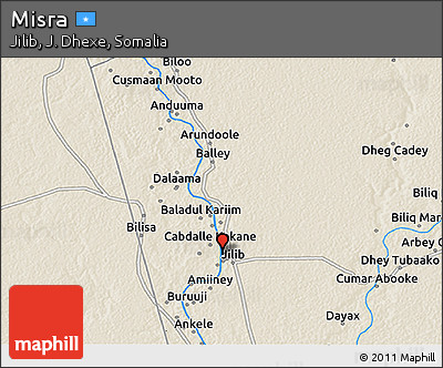 Shaded Relief 3D Map of Misra