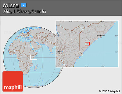 Gray Location Map of Misra