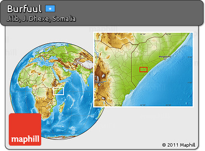 Physical Location Map of Burfuul