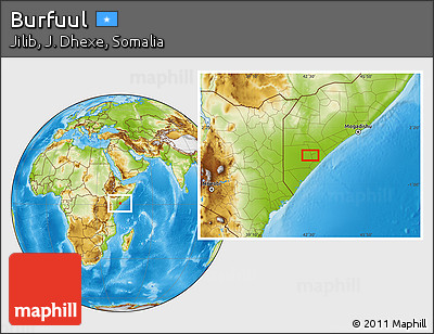 Physical Location Map of Burfuul