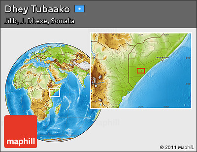 Physical Location Map of Dhey Tubaako
