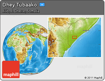 Physical Location Map of Dhey Tubaako