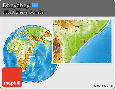 Physical Location Map of Dheydhey