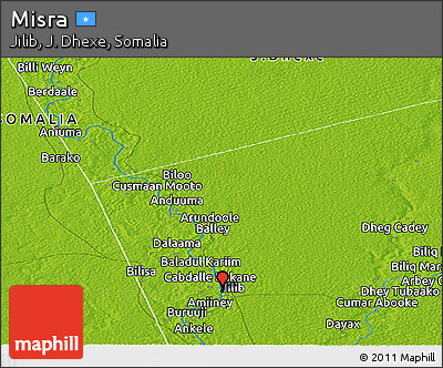Physical Panoramic Map of Misra