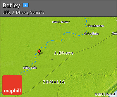 Physical 3D Map of Bafley