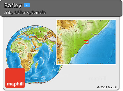 Physical Location Map of Bafley