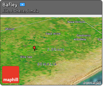Satellite Panoramic Map of Bafley