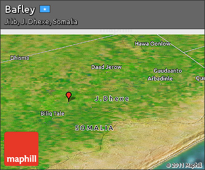 Satellite Panoramic Map of Bafley