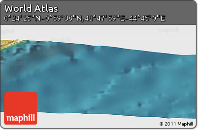 Satellite Panoramic Map of the Area around 0° 42' 2" N, 44° 16' 29" E
