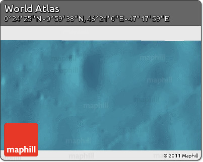 Satellite 3D Map of the Area around 0° 42' 2" N, 46° 49' 30" E