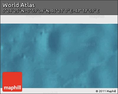 Satellite 3D Map of the Area around 0° 42' 2" N, 46° 49' 30" E