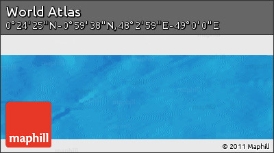 Physical Panoramic Map of the Area around 0° 42' 2" N, 48° 31' 29" E