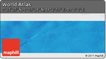 Physical Panoramic Map of the Area around 0° 42' 2" N, 48° 31' 29" E