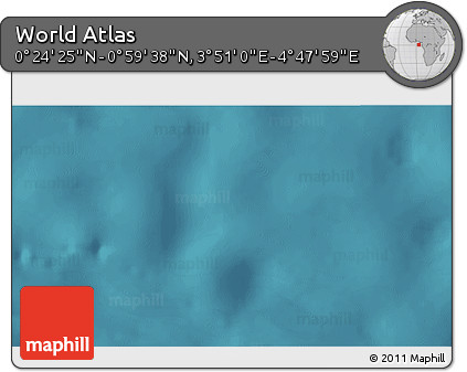 Satellite 3D Map of the Area around 0° 42' 2" N, 4° 19' 30" E