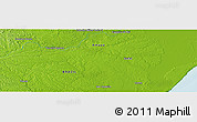 Physical Panoramic Map of the area around 0° 42' 2" N, 50° 55' 29" W