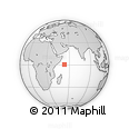 Outline Map of the Area around 0° 42' 2" N, 53° 37' 30" E, rectangular outline