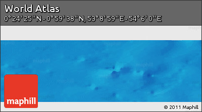 Physical Panoramic Map of the Area around 0° 42' 2" N, 53° 37' 30" E