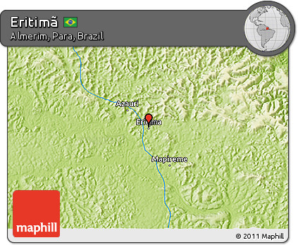 Physical 3D Map of Eritimã