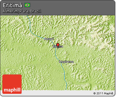 Physical 3D Map of Eritimã
