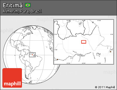 Blank Location Map of Eritimã